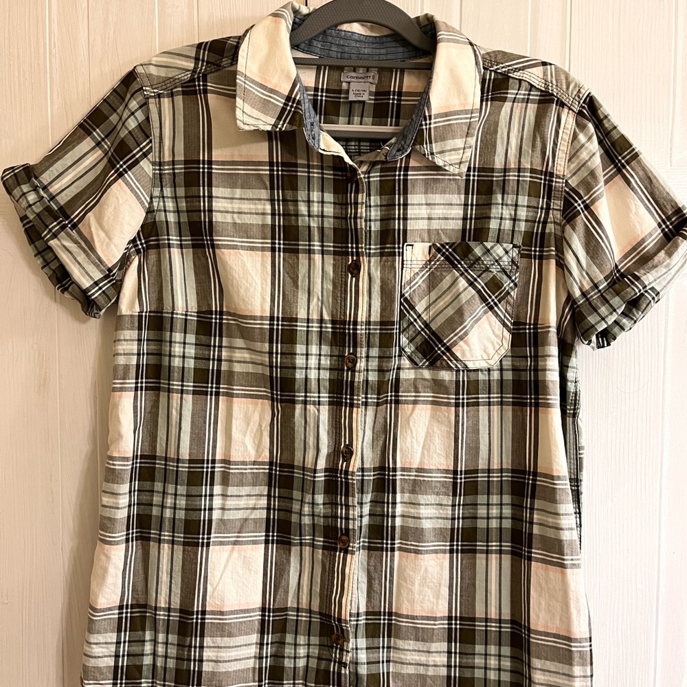 Carhartt button down L (12-14)